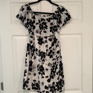 Floral dress off shoulder